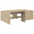 vidaXL Hochbett mit Schreibtisch für Kinder Sonoma-Eiche 80 x 200 cm