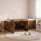 vidaXL Hochbett mit Schreibtisch für Kinder Geräucherte Eiche