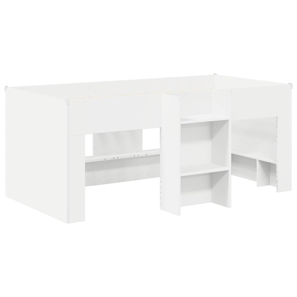 vidaXL Bett mit Tunnel 4 pcs Weiß Holzwerkstoff