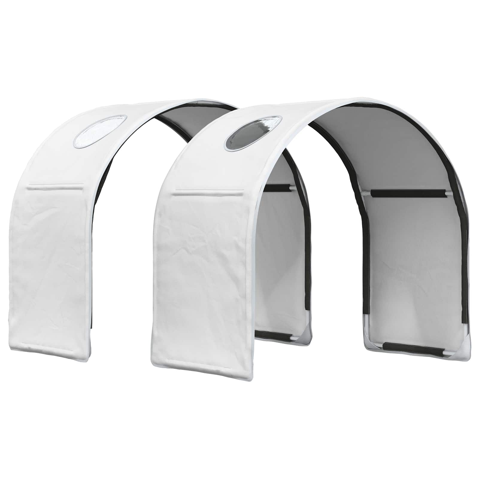 vidaXL Bett mit Tunnel 4 pcs Weiß Holzwerkstoff