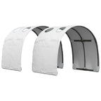 vidaXL Bettgestell mit Tunnel mit Regal 3 pcs Weiß Holzwerkstoff