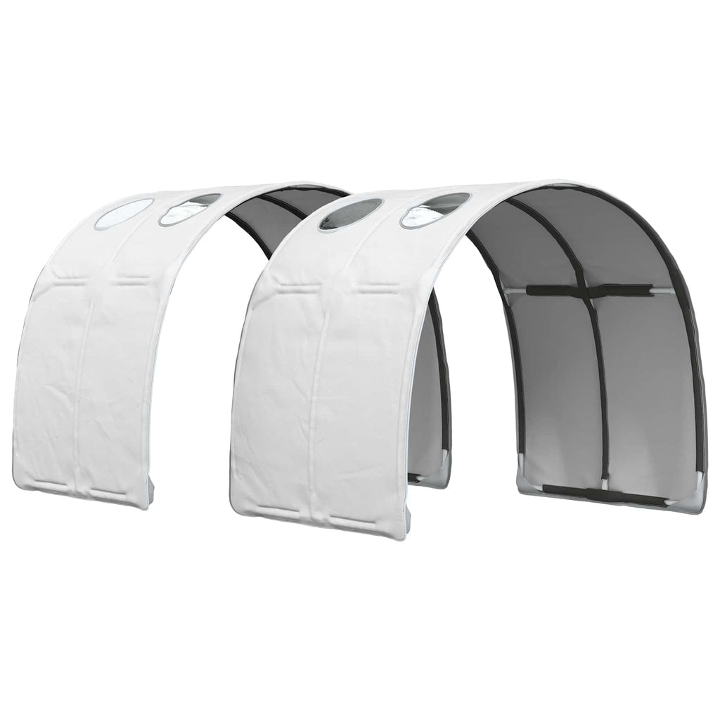 vidaXL Bettrahmen mit Tunnel mit Regal 3 pcs Weiß Holzwerkstoff