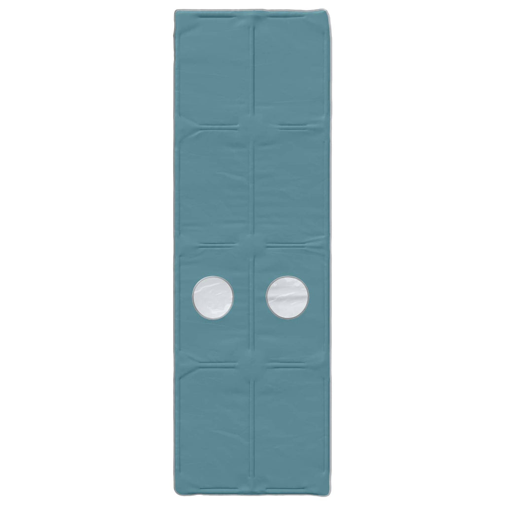 vidaXL Hochbett mit Schreibtisch für Kinder Weiß und Hellblau