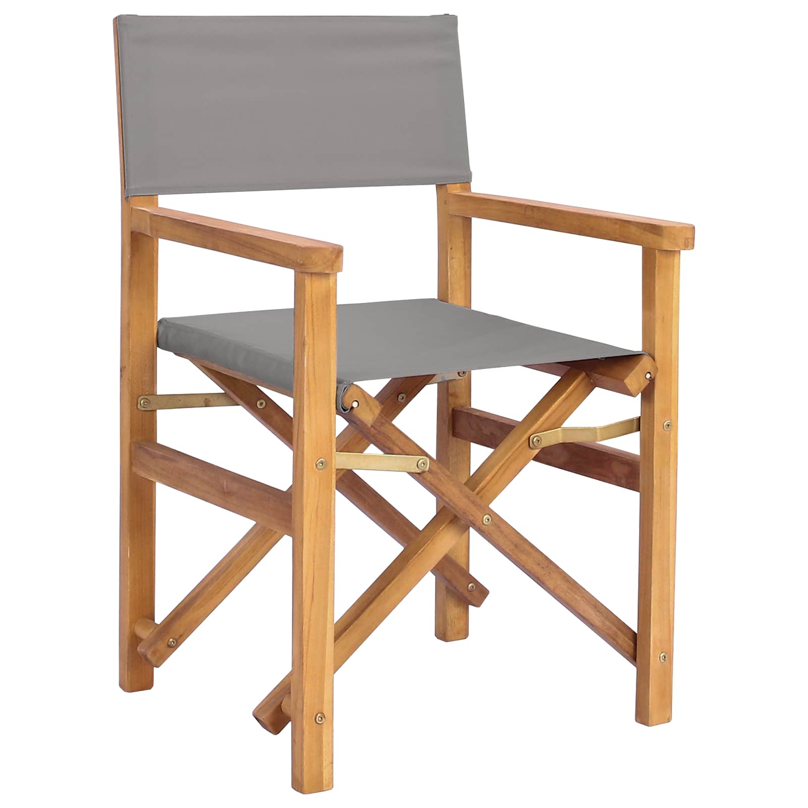 vidaXL Esszimmerstuhl Braun und Hellgrau 56 x 54 x 87 cm