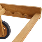 vidaXL Sonnenliege Braun Massivholz Teak