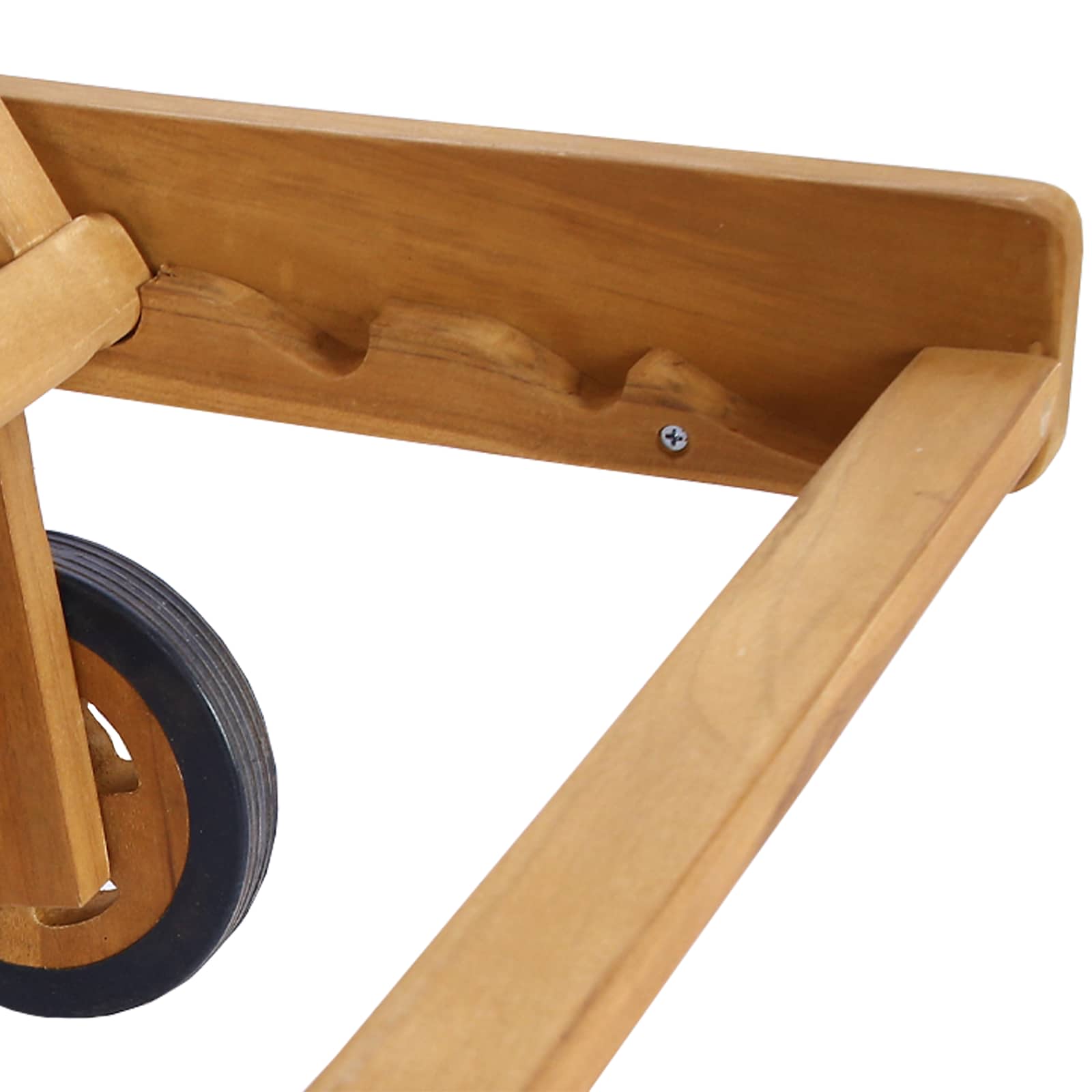 vidaXL Sonnenliege Braun Massivholz Teak