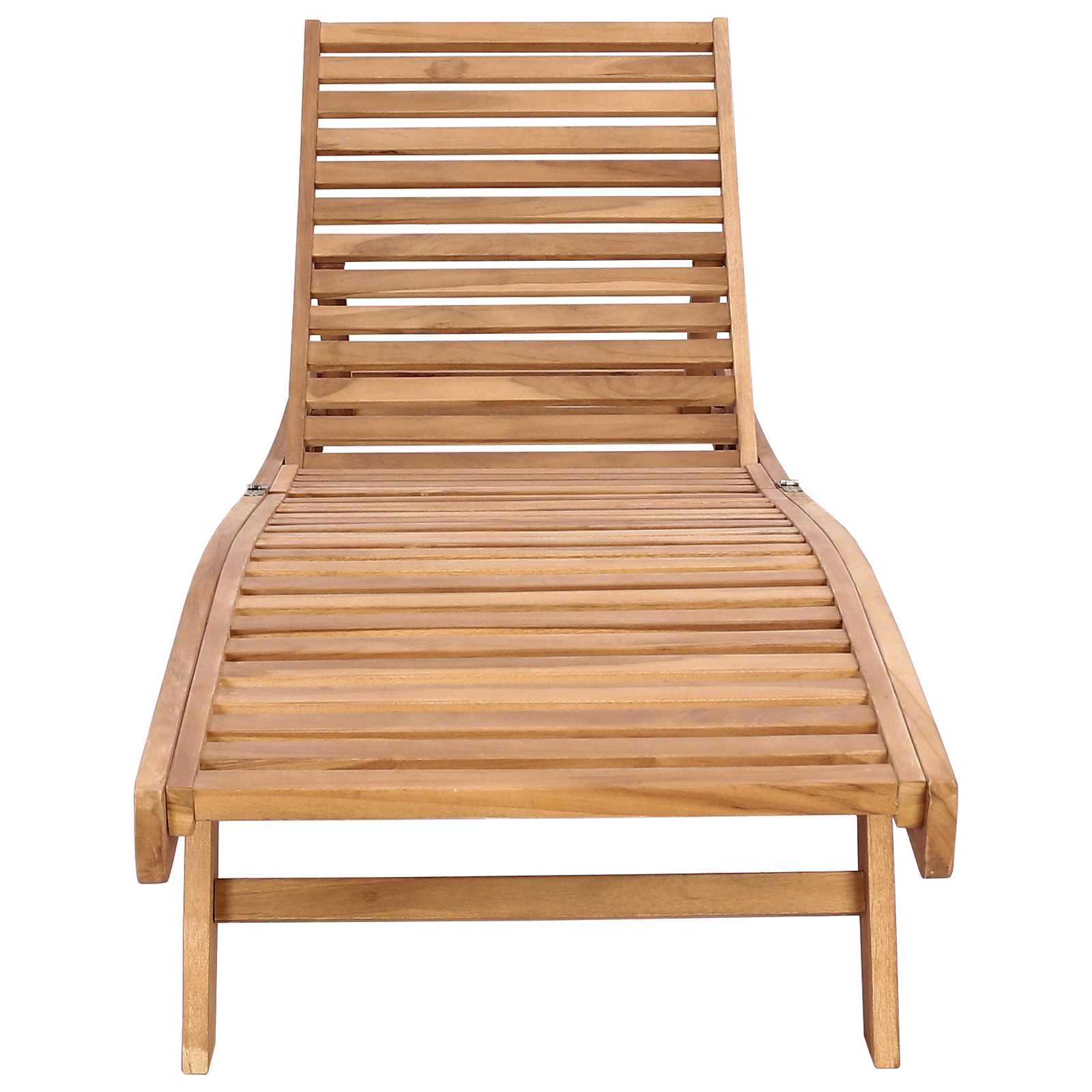 vidaXL Sonnenliege Braun Massivholz Teak