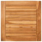 vidaXL Sonnenliege 2 pcs Braun Massivholz Teak