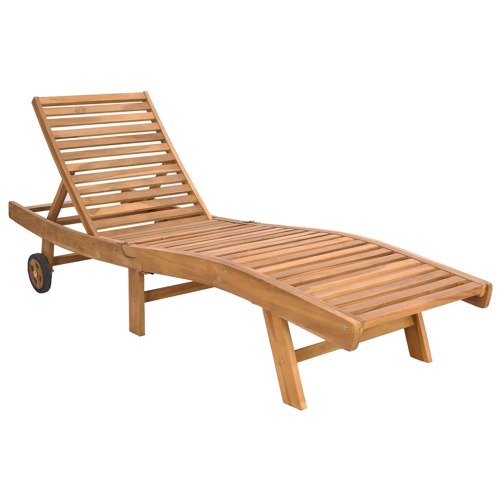 vidaXL Sonnenliege Braun und Dunkelgrau Polyester