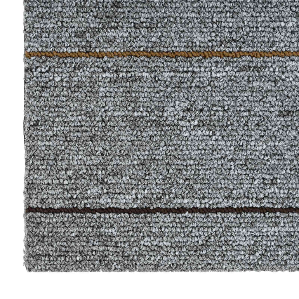 vidaXL Teppichfliese Hellgrau mit Streifen 50 x 50 cm 4 pcs
