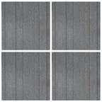 vidaXL Teppichfliese Hellgrau mit Streifen 50 x 50 cm 4 pcs