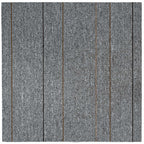 vidaXL Teppichfliese Hellgrau mit Streifen 50 x 50 cm 20 pcs