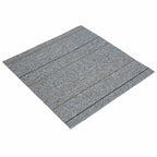 vidaXL Teppichfliese Hellgrau mit Streifen 50 x 50 cm 36 pcs