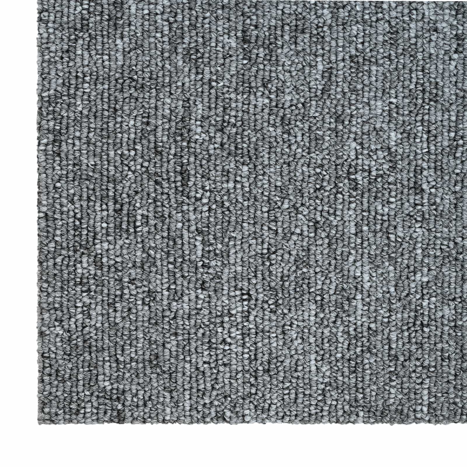 vidaXL Teppichfliese Hellgrau 50 x 50 cm 4 pcs PP und Bitumen