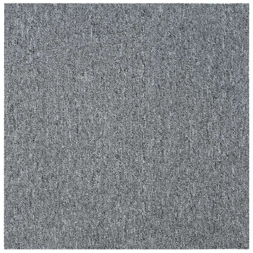 vidaXL Teppichfliese Hellgrau 50 x 50 cm 20 pcs PP und Bitumen