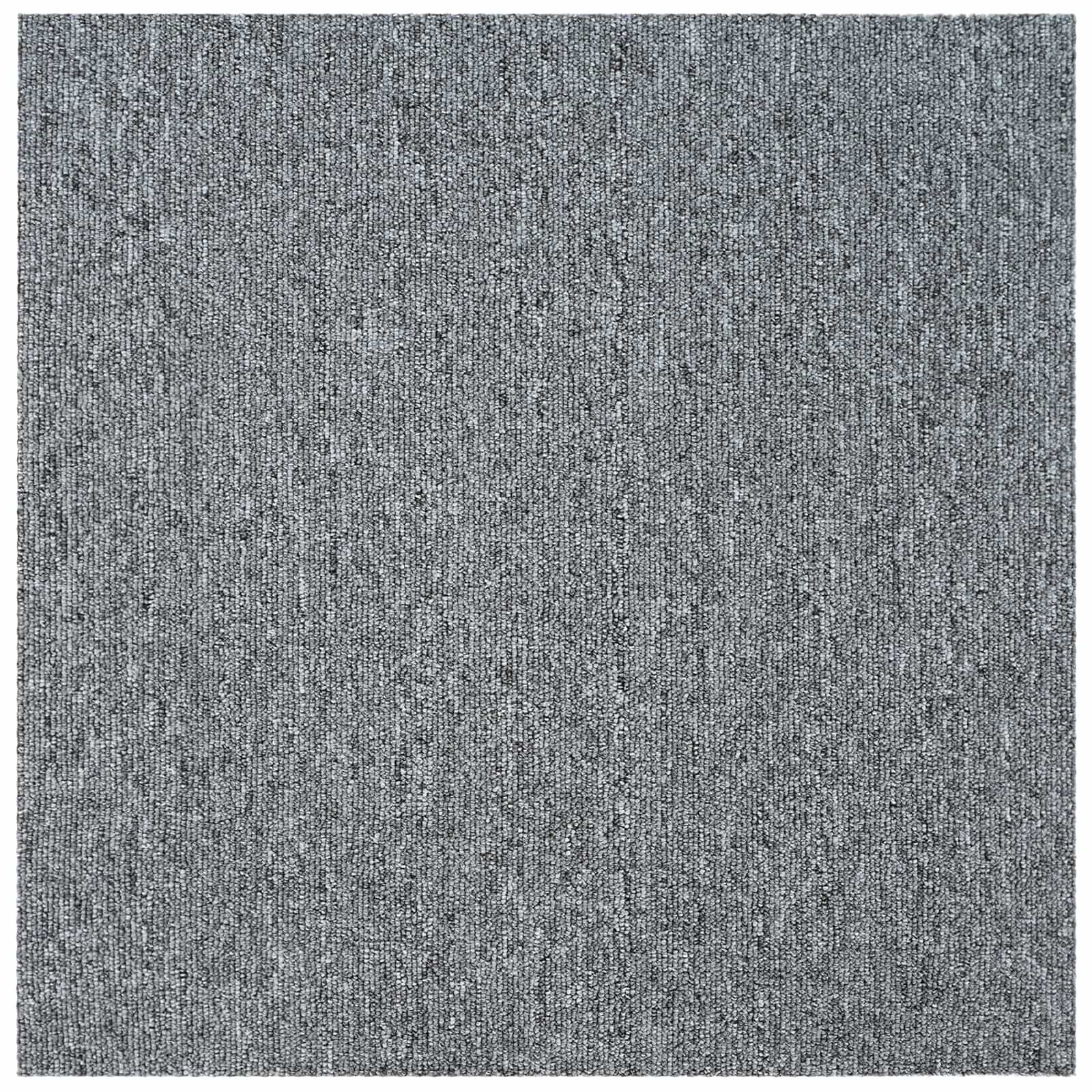 vidaXL Teppichfliese Hellgrau 50 x 50 cm 20 pcs PP und Bitumen