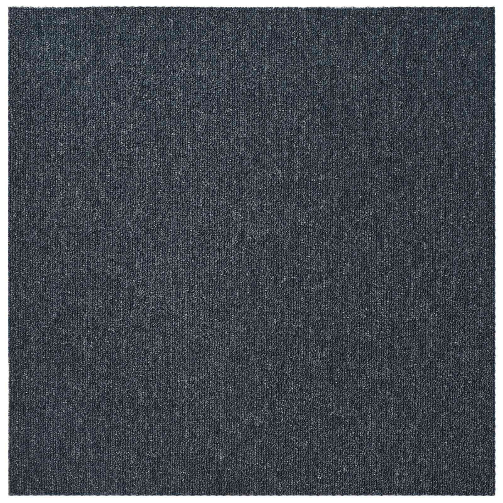 vidaXL Teppichfliese Blaugrau 50 x 50 cm 20 pcs PP und Bitumen