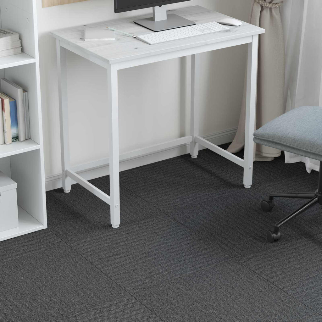 vidaXL Teppichfliese Mittelgrau 50 x 50 cm 4 pcs PP und Bitumen