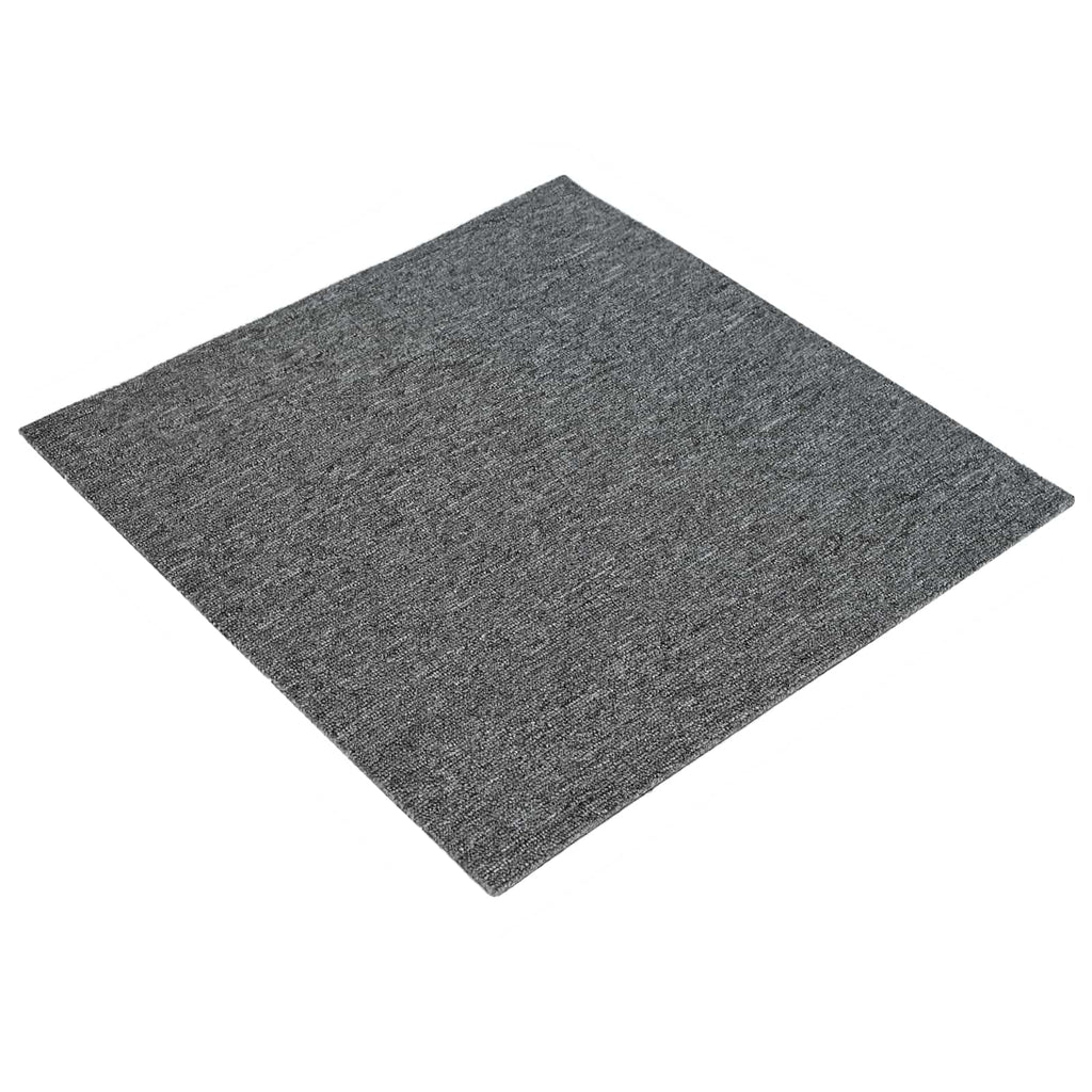 vidaXL Teppichfliese Mittelgrau 50 x 50 cm 4 pcs PP und Bitumen