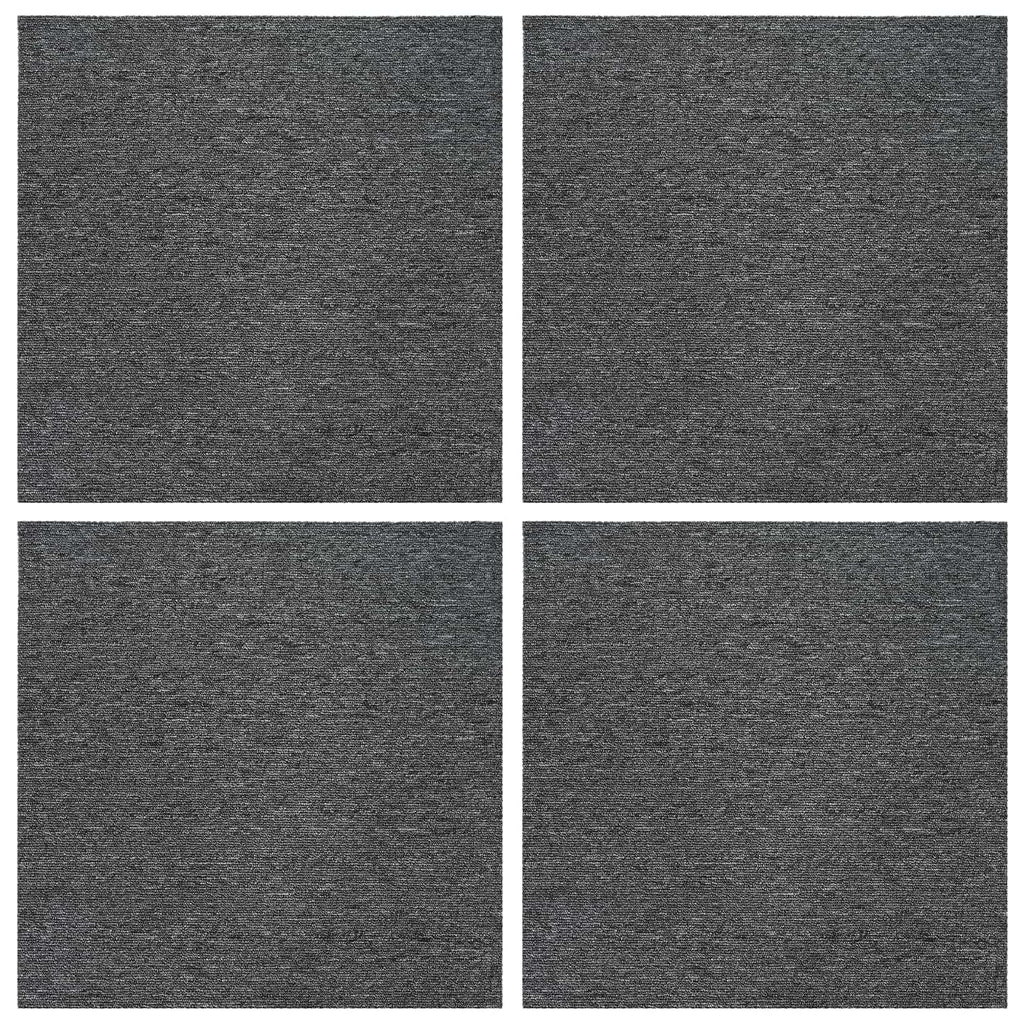 vidaXL Teppichfliese Mittelgrau 50 x 50 cm 4 pcs PP und Bitumen