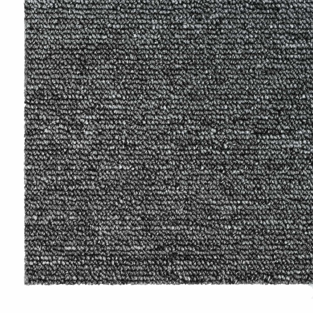 vidaXL Teppichfliese Mittelgrau 50 x 50 cm 36 pcs PP und Bitumen