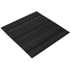 vidaXL Teppichfliese Gestreift Hellgrau 50 x 50 cm 4 pcs