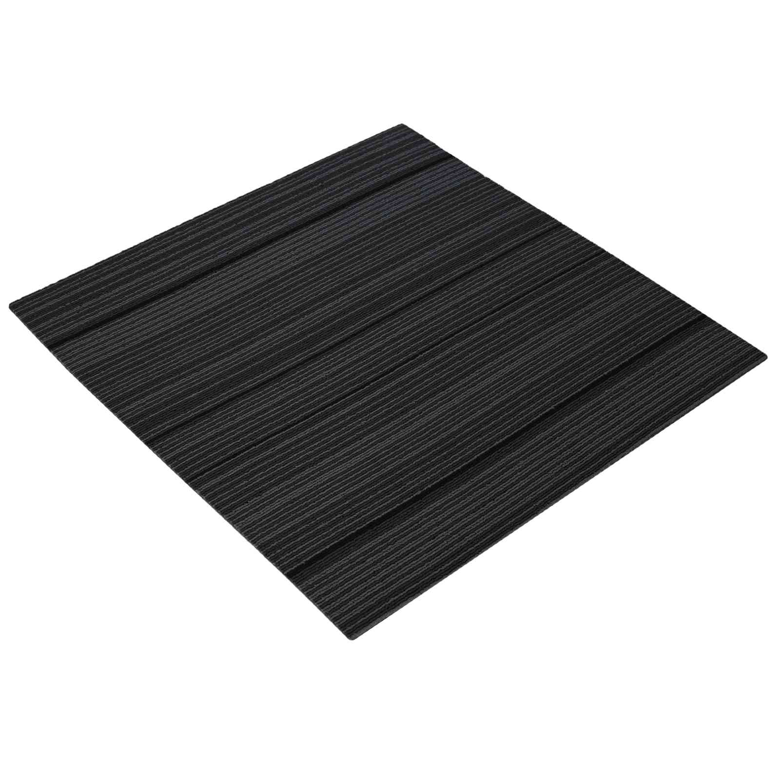 vidaXL Teppichfliese Gestreift Hellgrau 50 x 50 cm 4 pcs