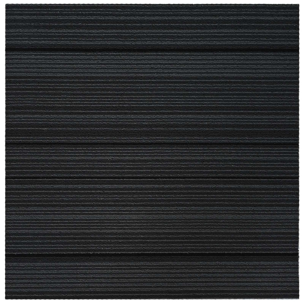 vidaXL Teppichfliese Gestreift Hellgrau 50 x 50 cm 4 pcs