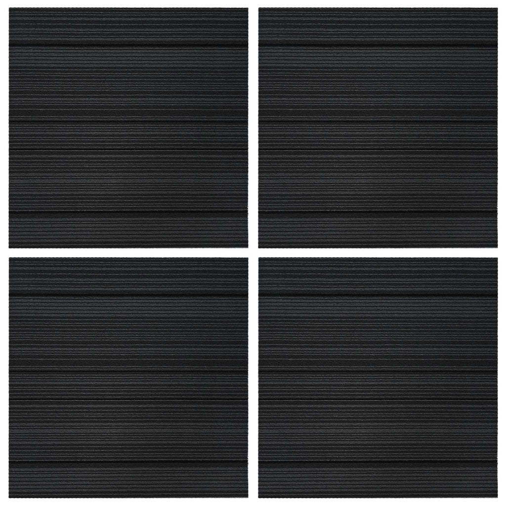 vidaXL Teppichfliese Gestreift Hellgrau 50 x 50 cm 4 pcs