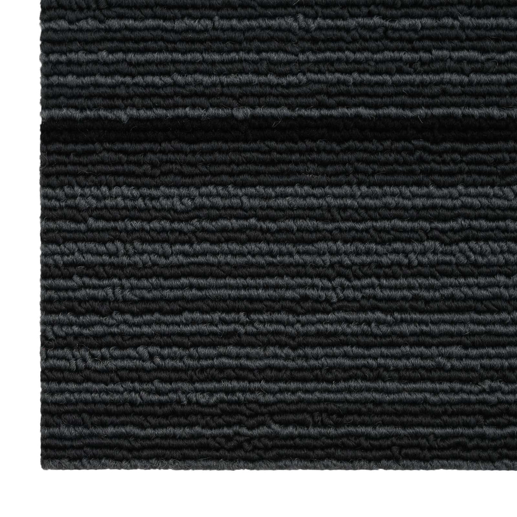 vidaXL Teppichfliese Gestreift Hellgrau 50 x 50 cm 20 pcs