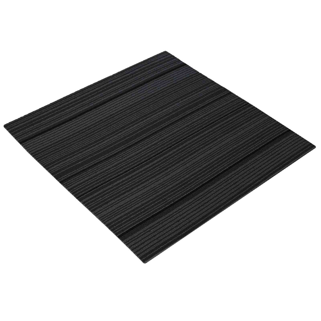 vidaXL Teppichfliese Gestreift Hellgrau 50 x 50 cm 20 pcs