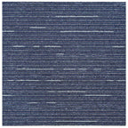 vidaXL Teppichfliese Gestreift Blau 50 x 50 cm 20 pcs PP und Bitumen