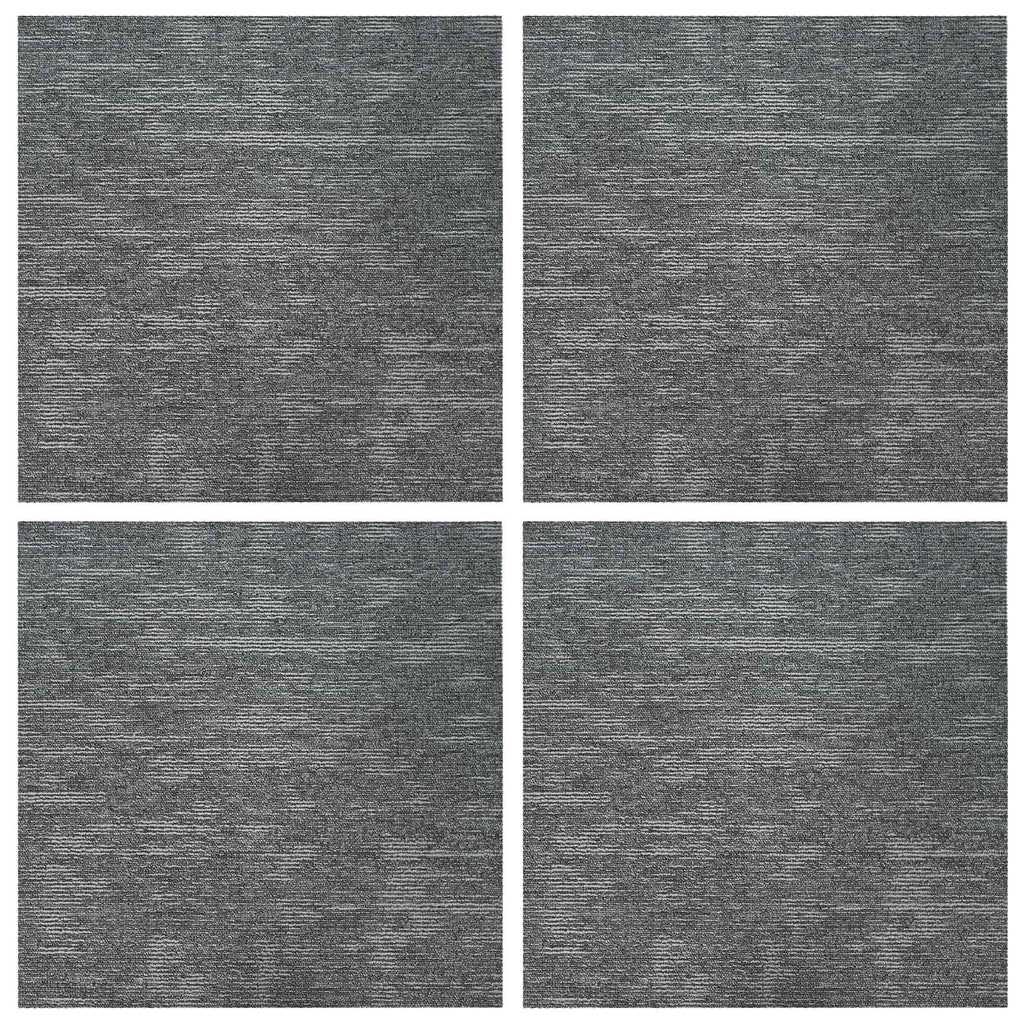 vidaXL Teppichfliese Rockgrau 50 x 50 cm 4 pcs PP und Bitumen