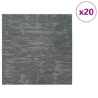 vidaXL Teppichfliese Rockgrau 50 x 50 cm 20 pcs PP und Bitumen