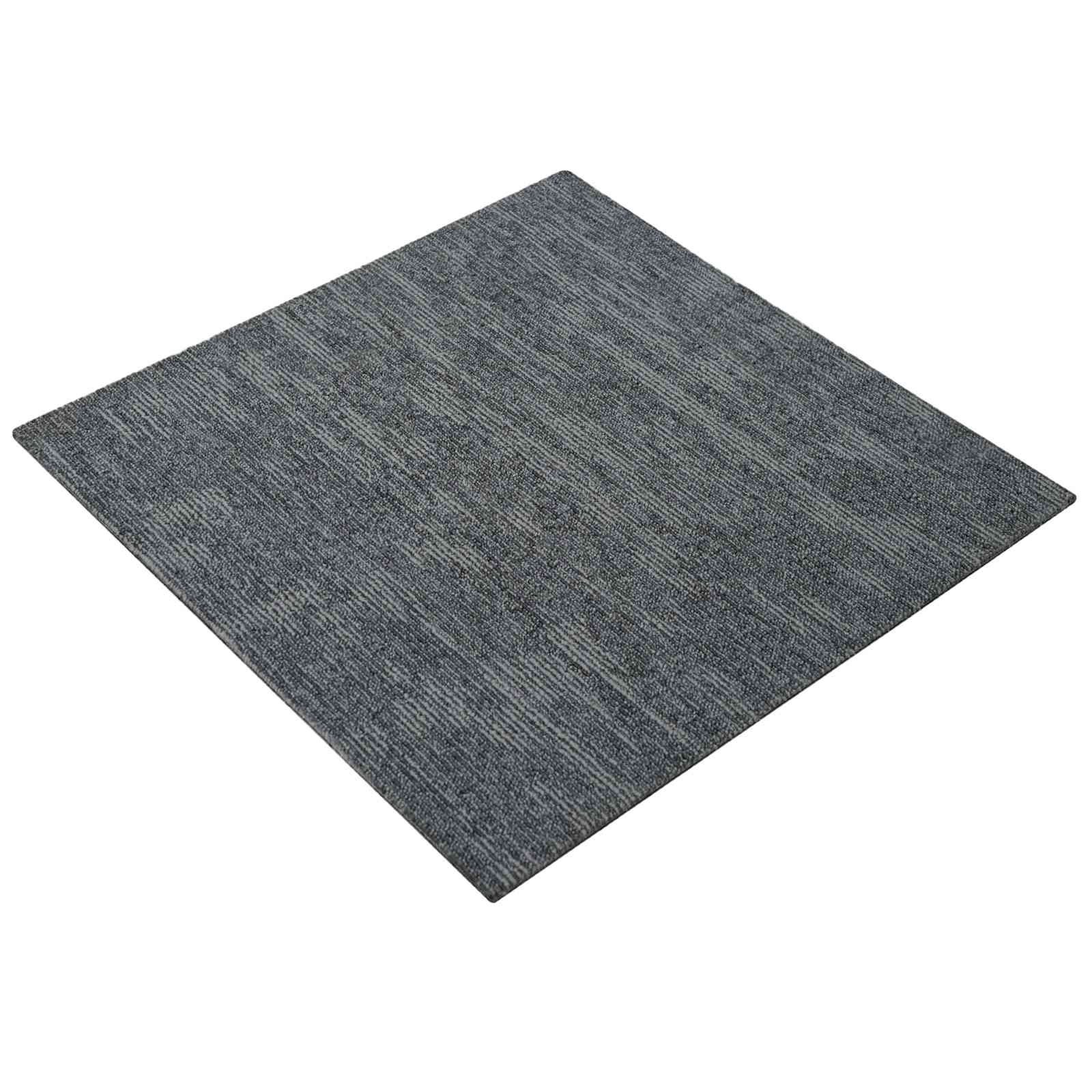 vidaXL Teppichfliese Himmelgrau 50 x 50 cm 4 pcs PP und Bitumen