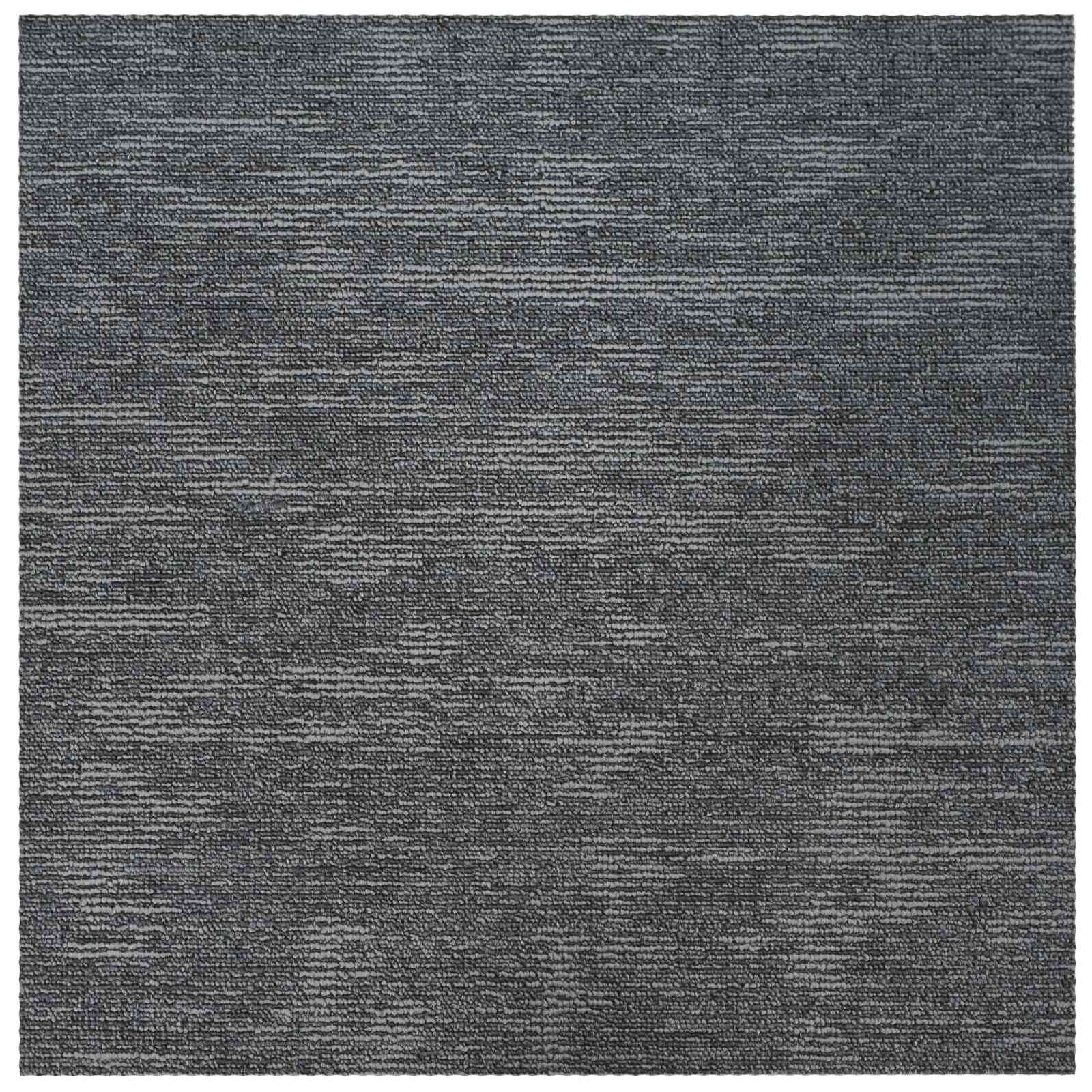 vidaXL Teppichfliese Himmelgrau 50 x 50 cm 36 pcs PP und Bitumen