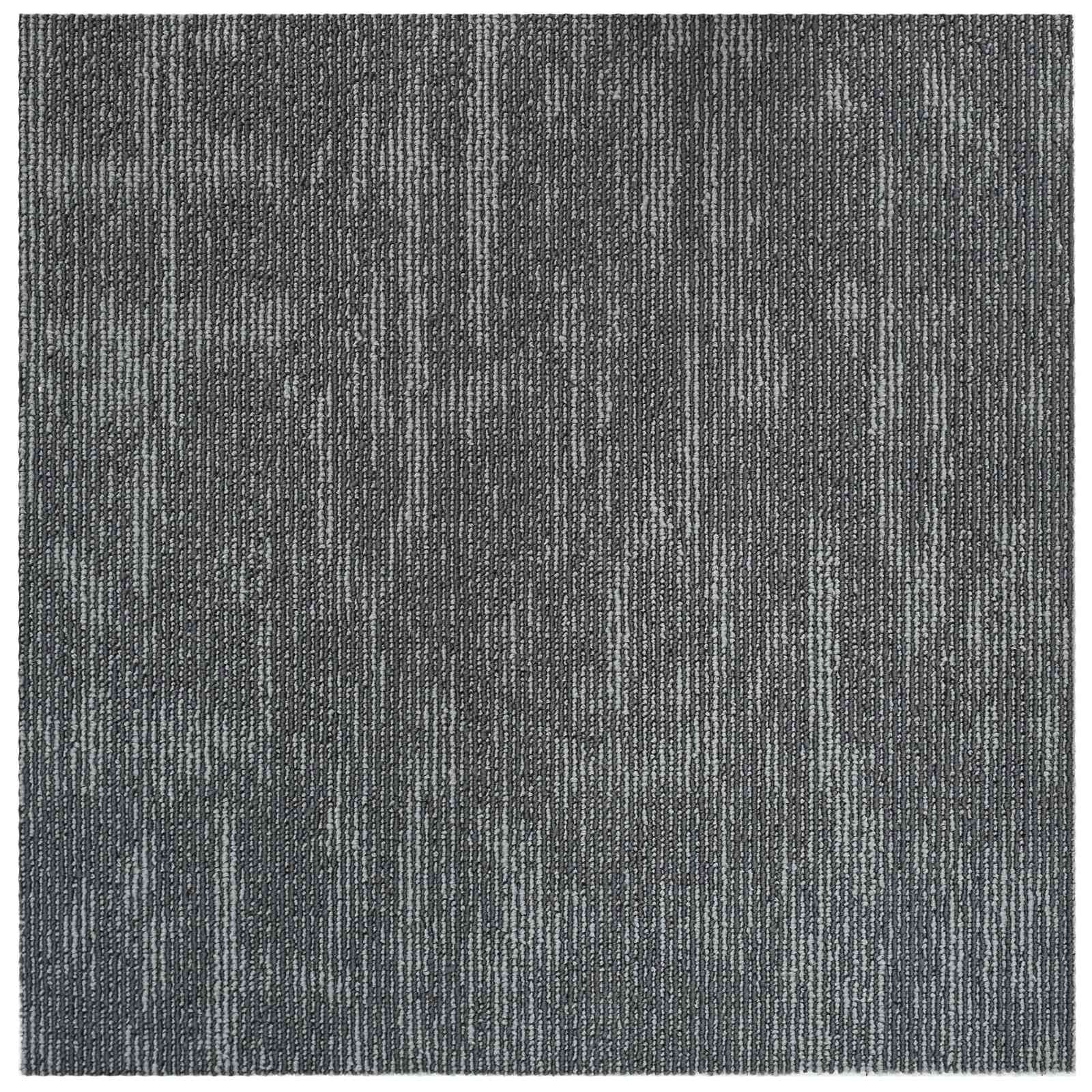 vidaXL Teppichfliese Betongrau 50 x 50 cm 20 pcs PP und Bitumen