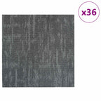 vidaXL Teppichfliese Betongrau 50 x 50 cm 36 pcs PP und Bitumen