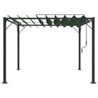 vidaXL Gazebo mit Lamellen-Dach 3 x 3 x 2,14 m Grün