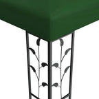vidaXL Pavillon 3 x 3 x 2,68 m Grün Polyester und Stahl