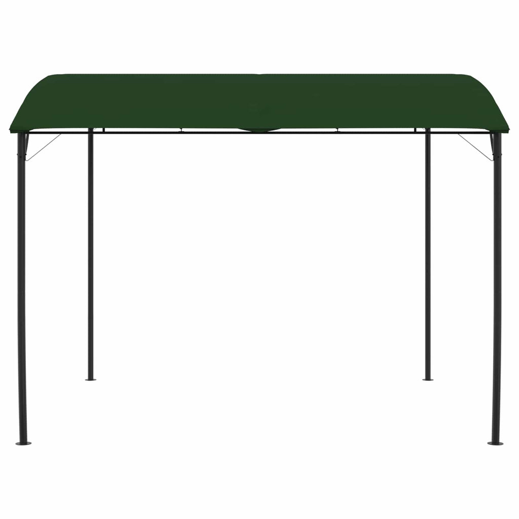 vidaXL Pavillon 3 x 3 x 2,55 m Grün Stoff und Aluminium 180 gsm