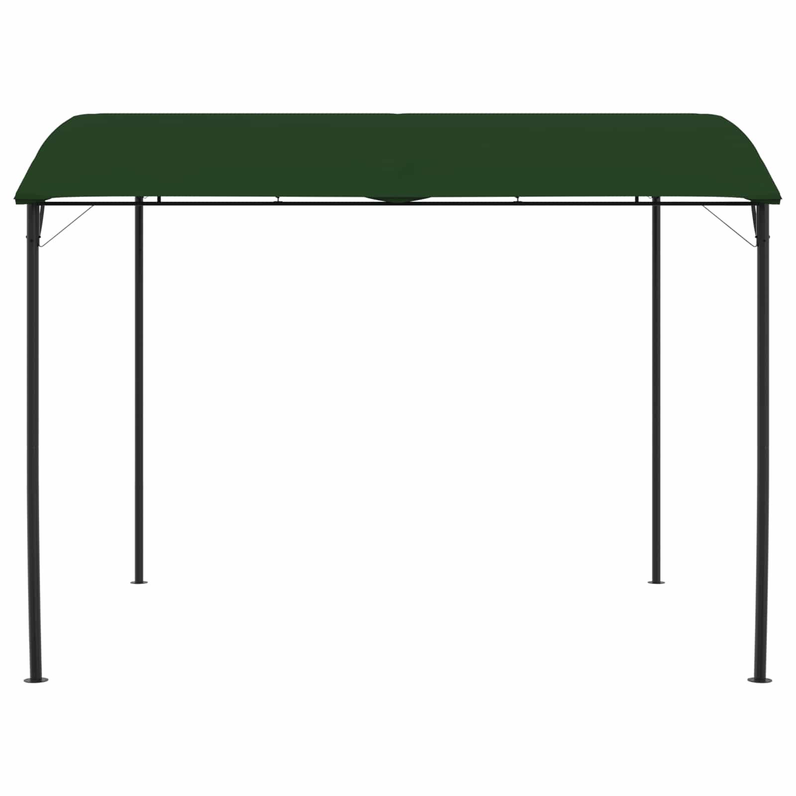 vidaXL Pavillon 3 x 3 x 2,55 m Grün Stoff und Aluminium 180 gsm