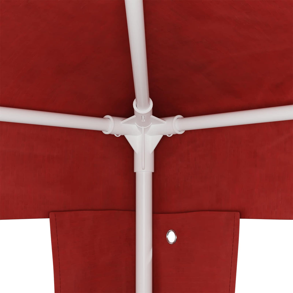 vidaXL Partyzelt 400 x 300 x 255 cm Rot PE und Stahl