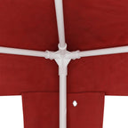 vidaXL Partyzelt 400 x 300 x 255 cm Rot PE und Stahl