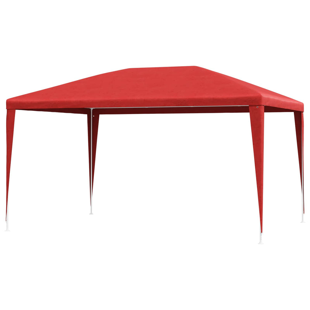 vidaXL Partyzelt 400 x 300 x 255 cm Rot PE und Stahl