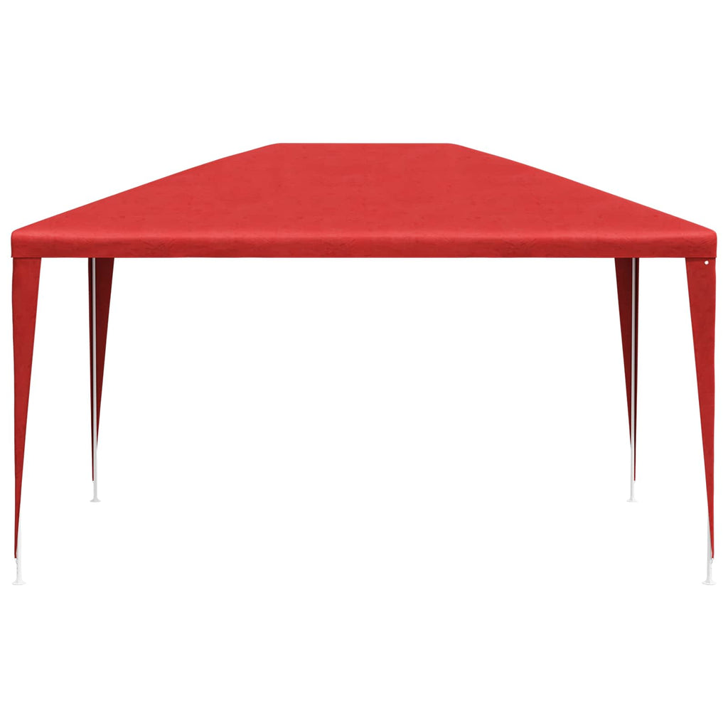vidaXL Partyzelt 400 x 300 x 255 cm Rot PE und Stahl