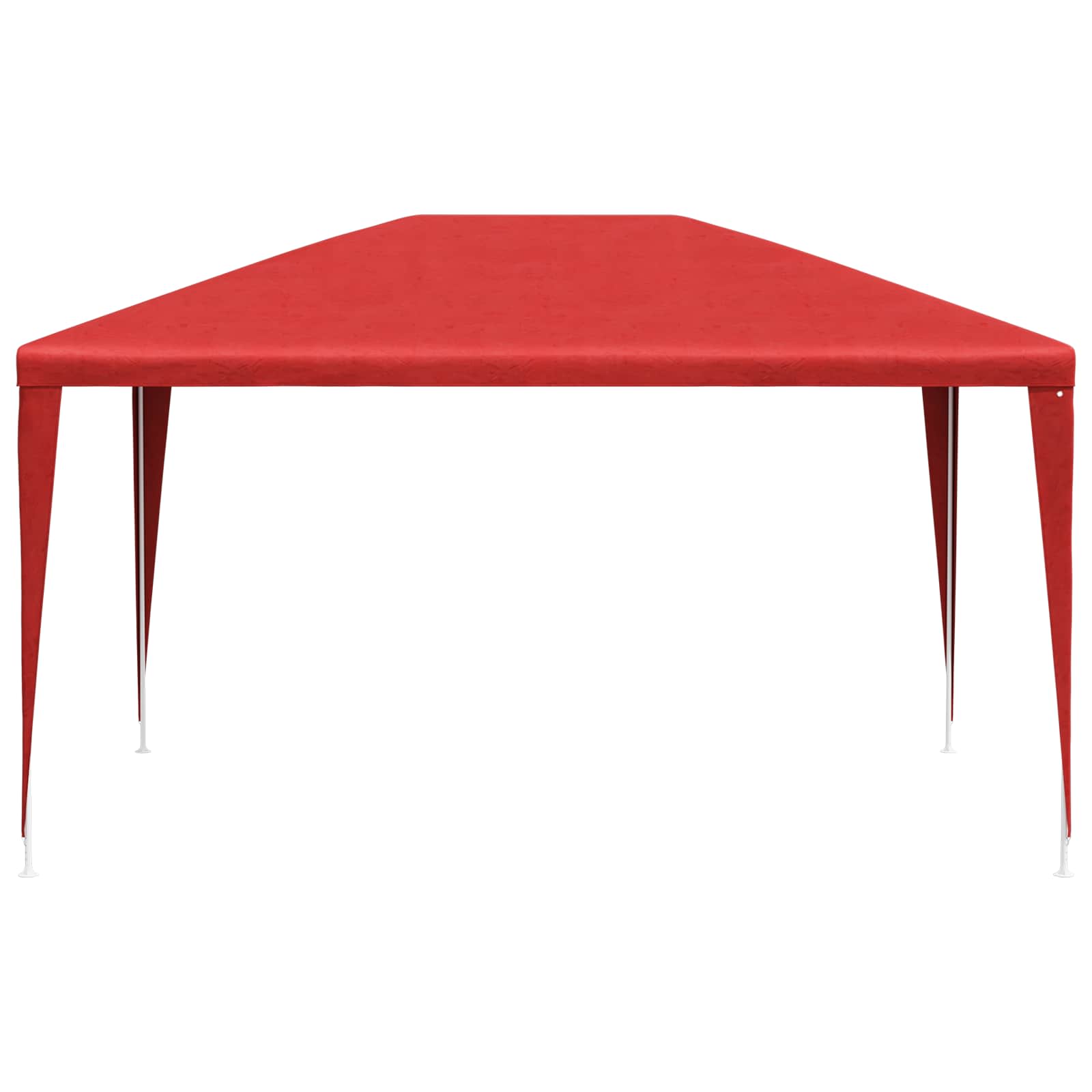 vidaXL Partyzelt 400 x 300 x 255 cm Rot PE und Stahl