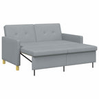 vidaXL Schlafsofa Ausziehbar Hellgrün Stoff