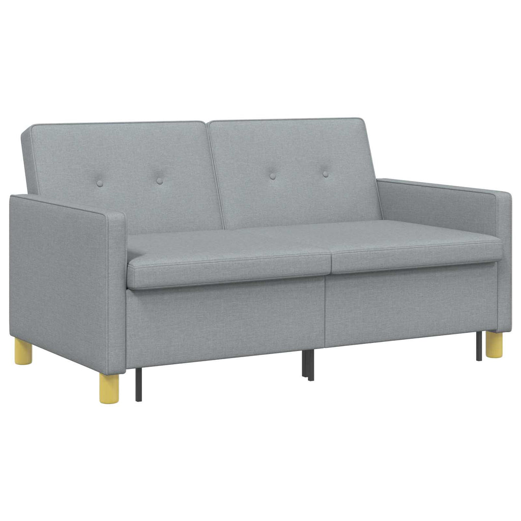vidaXL Schlafsofa Ausziehbar Hellgrün Stoff