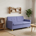 vidaXL Schlafsofa Ausziehbar Jeans blau Stoff